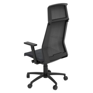 Poltrona semidirezionale Light LLNPRO - con braccioli regolabili - nero - Unisit - immagine 3