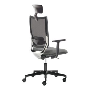 Poltrona semidirezionale Elite concept COTPGE - con braccioli regolabili e poggiatesta - grigio - Unisit - immagine 1