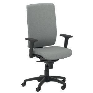 Poltrona semidirezionale Kind KIAT - con braccioli regolabili - grigio chiaro - Unisit - immagine 1