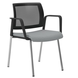 Seduta attesa Kind KI4GTBR - con braccioli inclusi - grigio chiaro - Unisit - immagine 1