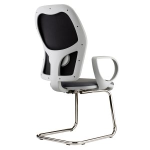 Seduta attesa Hubble grafix HUSGR - con braccioli fissi - nero/grigio - Unisit - immagine 1
