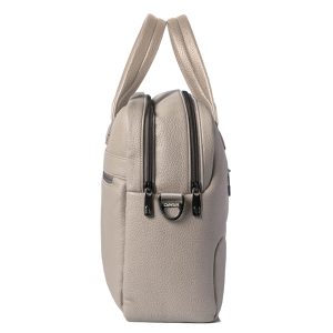 Borsa Gate Trended - con manici - 41 x 30 x 15 cm - ecopelle - ghiaccio - InTempo - immagine 2