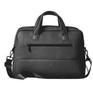 Borsa Gate Trended - con manici - 41 x 30 x 15 cm - ecopelle - nero - InTempo - immagine 1