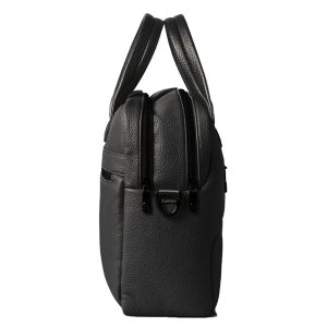 Borsa Gate Trended - con manici - 41 x 30 x 15 cm - ecopelle - nero - InTempo - immagine 2