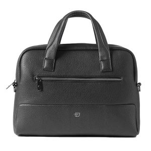Borsa slim Gate Trended - con manici - 41 x 30 x 7 cm - ecopelle - nero - InTempo - immagine 1