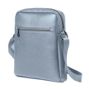 City bag medium Gate Trended - 25 x 30 x 6 cm - ecopelle - azzurro - InTempo - immagine 2