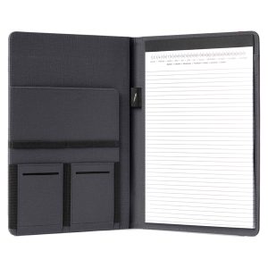 Portablocco Meet - con elastico - 31 x 25 x 1,4 cm - antracite - InTempo - immagine 2