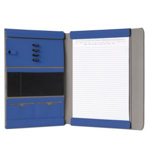 Portablocco Meet - con alette magnetiche - 31 x 25 x 1,4 cm - blu - InTempo - immagine 2