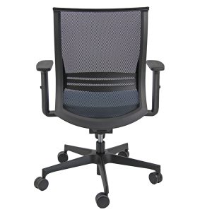 Poltrona semidirezionale Elite wing WIBST - con braccioli regolabili - celeste - Unisit - immagine 2