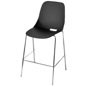 Sgabello Quick QKS - senza braccioli - nero - Unisit - immagine 1