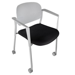 Poltroncina visitatore Step SPGPTRBR - con braccioli inclusi - nero - Unisit - immagine 1