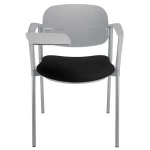 Poltroncina visitatore Step SPGPTT - con braccioli inclusi e tavoletta - nero - Unisit - immagine 1