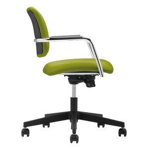 Poltroncina visitatore Lithium LTG - con braccioli inclusi - verde - Unisit - immagine 1