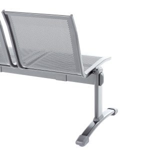 Panca attesa Plexus PS3P - 3 posti - senza braccioli - grigio - Unisit - immagine 2