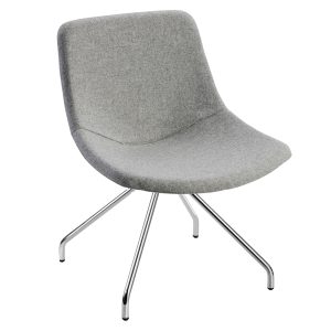Poltroncina visitatore Tosca TO4CV - senza braccioli - grigio chiaro - Unisit - immagine 1