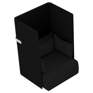 Divanetto Oasis OA1 - 1 posto - nero - Unisit - immagine 1