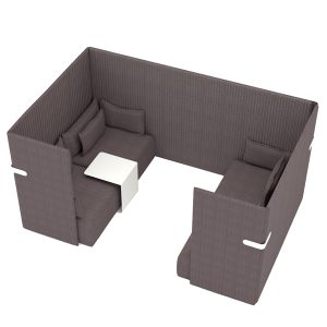 Divanetto Oasis OA1 - 1 posto - nero - Unisit - immagine 2