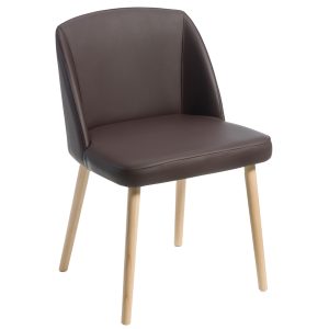 Poltroncina attesa Norma NO4L - marrone - Unisit - immagine 1