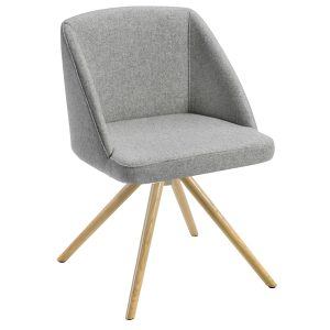 Poltroncina attesa Norma NO4LV - grigio chiaro - Unisit - immagine 1