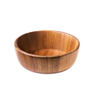 Insalatiera - 21 x 7 cm - legno di acacia - Leone - immagine 1