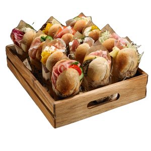 Cassetta per alimenti - 32,5 x 26,5 x 7 cm - legno di acacia - Leone - immagine 2