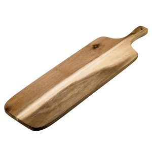 Tagliere con manico - 45 x 18 x 1,6 cm - legno di acacia - Leone - immagine 1