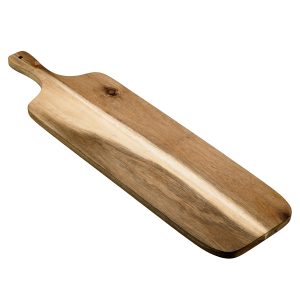 Tagliere con manico - 75 x 20 x 1,6 cm - legno di acacia - Leone - immagine 1