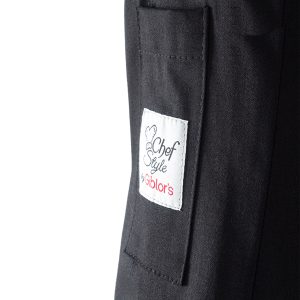 Giacca cuoco Adriano - da uomo - manica lunga - taglia S - nero - Giblor's - immagine 2