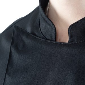Giacca cuoco Adriano - da uomo - manica lunga - taglia S - nero - Giblor's - immagine 3