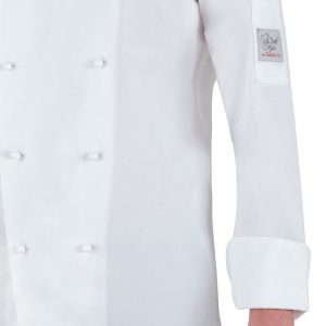 Giacca cuoco Adriano - da uomo - manica lunga - taglia L - bianco - Giblor's - immagine 3