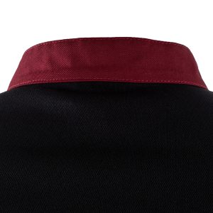 Giacca cuoco Raul - da uomo - manica lunga - taglia S - bordeaux - Giblor's - immagine 5