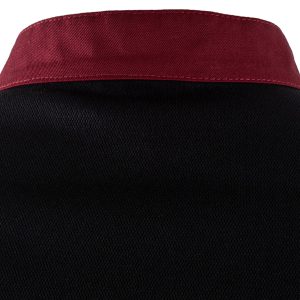 Giacca cuoco Thiago - da uomo - manica corta - taglia L - bordeaux - Giblor's - immagine 4