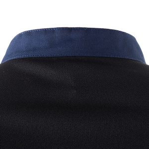 Giacca cuoco Thiago - da uomo - manica corta - taglia S - blu - Giblor's - immagine 3