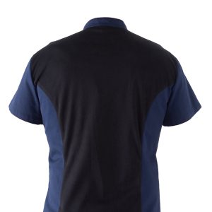 Giacca cuoco Thiago - da uomo - manica corta - taglia M - blu - Giblor's - immagine 2
