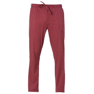 Pantalone cuoco Enrico - unisex - taglia XL - gessato bordeaux - Giblor's - immagine 1