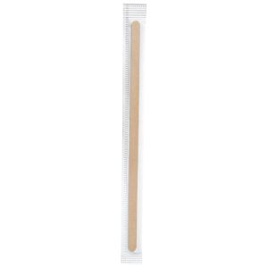 Palettina caffè - in busta singola - 11 cm - legno - Signor Bio - conf. 1000 pezzi - immagine 1