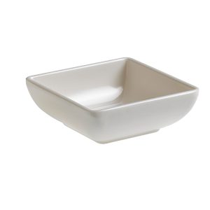 Ciotolina quadrata fingerfood - 7,5 x 7,5 x 2,7 cm - melamina - bianco - Leone - immagine 1
