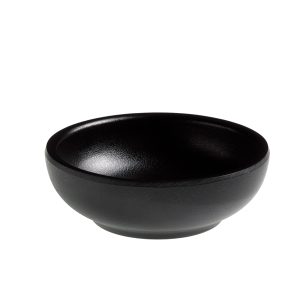 Ciotolina tonda fingerfood - Ø 7 x 3,5 cm - melamina - nero - Leone - immagine 1