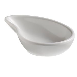 Ciotola a goccia fingerfood - 10 x 6,5 x 2,4 cm - melamina - bianco - Leone - immagine 1