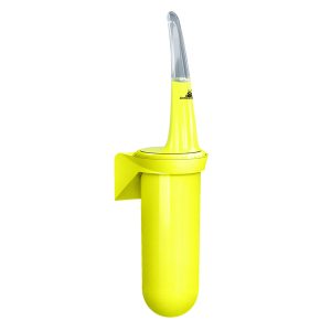 Portascopino da parete Skin - 386 x 113 x 93 mm - giallo fluo - Mar Plast - immagine 1