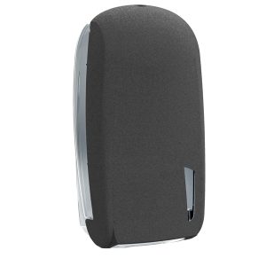 Dispenser per carta igienica interfogliata Skin - piegata a V e Z - 32,8 x 13,5 x 16,5 cm - 550/450 fogli - pietra - Mar Plast - immagine 1