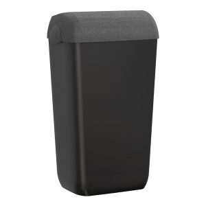 Cestino gettacarte Skin - con coperchio - 54,5 x 22,5 x 33,5 cm - 23 L - pietra - Mar Plast - immagine 1