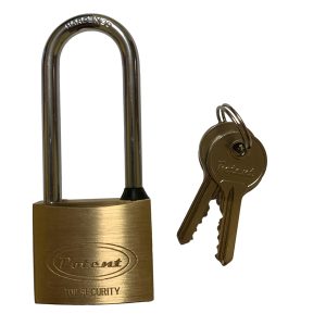 Lucchetto ad arco lungo - 40 mm - acciaio cromato - Metalplus - immagine 1