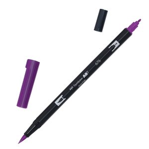 Pennarello Dual Brush 676 - royal purple - Tombow - immagine 1