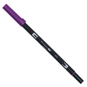 Pennarello Dual Brush 676 - royal purple - Tombow - immagine 2