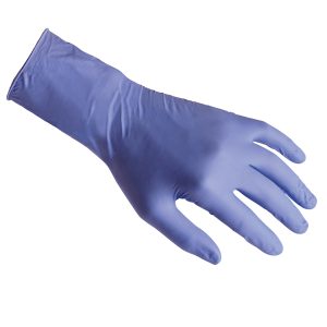 Guanti in nitrile ultra resist R99 - manichetta lunga - tg S - indaco - Reflexx - conf. 50 pezzi - immagine 2
