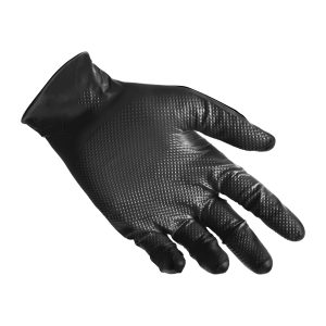 Guanti in nitrile N85B - ultra resistenti - tg L - nero - Reflexx - conf. 50 pezzi - immagine 2