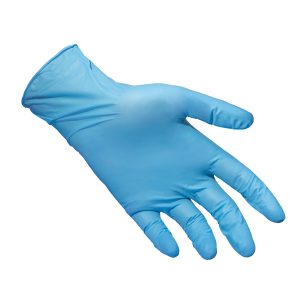 Guanti in nitrile extra strong N69 - senza polvere - taglia S - azzurro - Reflexx - conf. 100 pezzi - immagine 2