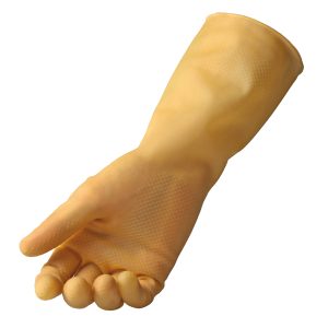 Coppia di guanti in lattice non felpato R92 - tg S - giallo - Reflexx - immagine 1