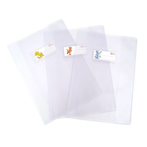 Coprimaxi goffrato Superseta - c/alette e portanome - A5 - PVC - trasparente neutro - Ri.Plast - immagine 1
